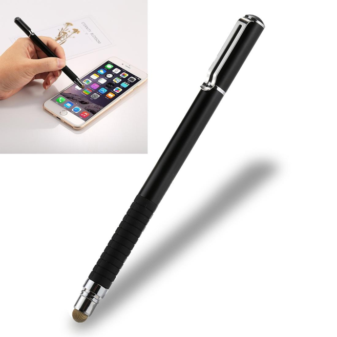 Stylet Tactile Capacitif 2 En 1 Pour Smartphone Et Tablette À Pointe Fine Haute Sensibilité Embout Doux Avec Clip - www.yonis...
