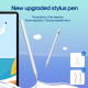 Stylet Actif Pour iPad 2018 Et Plus Avec Rejet De Paume Sensibilité À L’inclinaison Pointes Remplaçables Et Recharge USB-C - ...