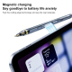 Stylet Capacitif Pour iPad 2018 Et Plus Écriture Fluide Pointe Fine Remplaçable Sensibilité À L’inclinaison Charge Magnétique...