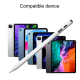 Stylet Capacitif Actif Pour iPad 2018 Et Plus Avec Affichage Numérique Écriture Selon L’inclinaison Et Embout Passif Pour Tél...