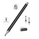 Stylet Capacitif Deux En Un Pour Smartphone Et Tablette Avec Embout Disque 7 Mm Et Fibre Argentée Sans Recharge - www.yonis-s...