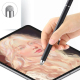 Stylet Capacitif Deux En Un Pour Smartphone Et Tablette Avec Embout Disque 7 Mm Et Fibre Argentée Sans Recharge - www.yonis-s...
