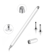 Stylet Capacitif Deux En Un Pour Smartphone Et Tablette Avec Embout Disque 7 Mm Et Fibre Argentée Sans Recharge - www.yonis-s...