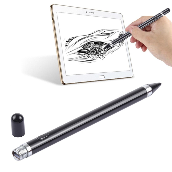 Stylet Tactile Capacitif Rechargeable Pour Smartphone Et Tablette Pointe Fine 2.3 mm Compatible iPhone iPad Samsung - www.yon...