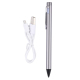 Stylet Tactile Rechargeable Pour Smartphones Et Tablettes Pointe Métallique 2,3 mm Autonomie 12 h Compatible iPhone iPad Sams...
