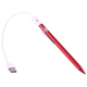Stylet Tactile Rechargeable Pour Smartphones Et Tablettes Pointe Métallique 2,3 mm Autonomie 12 h Compatible iPhone iPad Sams...