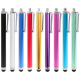 Stylet Capacitif Pour Écran Tactile En Aluminium Avec Embout Silicone Doux Contact 360° Clip Et Compatibilité iPhone iPad iPo...