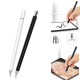 Stylet Capacitif 2 En 1 Pour Smartphone Et Tablette Pointe Disque Transparente 7 Mm Embout Fibre Argentée Sans Recharge - www...