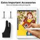 Stylet Tactile Capacitif Pour Smartphone Et Tablette Avec Disque Transparent 7 Mm Sans Recharge Et 2 Embouts De Rechange - ww...