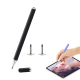 Stylet Tactile Capacitif Pour Smartphone Et Tablette Avec Disque Transparent 7 Mm Sans Recharge Et 2 Embouts De Rechange - ww...