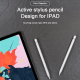 Stylet Actif Bluetooth Pour iPad 2018 Et Plus Avec Rejet De Paume Pointe Remplaçable Et Affichage De Batterie - www.yonis-sho...