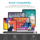 Stylet Universel Pour Écran Tactile À Double Embout Tissu Et Silicone En Aluminium Pour Smartphone Et Tablette 140 Mm 30 G - ...