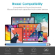 Stylet Universel Pour Écran Tactile À Double Embout Tissu Et Silicone En Aluminium Pour Smartphone Et Tablette 140 Mm 30 G - ...