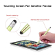 Stylet Universel Pour Écran Tactile À Double Embout Tissu Et Silicone En Aluminium Pour Smartphone Et Tablette 140 Mm 30 G - ...