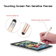 Stylet Universel Pour Écran Tactile À Double Embout Tissu Et Silicone En Aluminium Pour Smartphone Et Tablette 140 Mm 30 G - ...