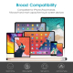 Stylet Universel Pour Écran Tactile À Double Embout Tissu Et Silicone En Aluminium Pour Smartphone Et Tablette 140 Mm 30 G - ...