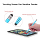 Stylet Universel Pour Écran Tactile À Double Embout Tissu Et Silicone En Aluminium Pour Smartphone Et Tablette 140 Mm 30 G - ...