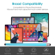Stylet Universel Pour Écran Tactile À Double Embout Tissu Et Silicone En Aluminium Pour Smartphone Et Tablette 140 Mm 30 G - ...