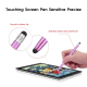 Stylet Universel Pour Écran Tactile À Double Embout Tissu Et Silicone En Aluminium Pour Smartphone Et Tablette 140 Mm 30 G - ...