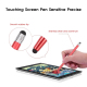 Stylet Universel Pour Écran Tactile À Double Embout Tissu Et Silicone En Aluminium Pour Smartphone Et Tablette 140 Mm 30 G - ...