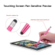 Stylet Universel Pour Écran Tactile À Double Embout Tissu Et Silicone En Aluminium Pour Smartphone Et Tablette 140 Mm 30 G - ...