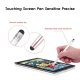 Stylet Universel Pour Écran Tactile À Double Embout Tissu Et Silicone En Aluminium Pour Smartphone Et Tablette 140 Mm 30 G - ...