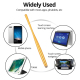 Stylet Pour Écran Tactile À Embout En Tissu En Aluminium Compatible Tablette Et Smartphone 150 X 10 Mm 15 G - www.yonis-shop.com