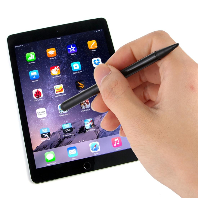 Stylet Tactile À Double Pointe Capacitive Et Résistive Pour iPad iPhone iPod Touch Samsung Galaxy Et Kindle - www.yonis-shop.com