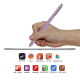 PROHIB Stylet Haute Sensibilité Jaune Pour Un Contrôle Précis Écran Protégé Design Intelligent Et Portable - www.yonis-shop.com