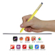 PROHIB Stylet Haute Sensibilité Jaune Pour Un Contrôle Précis Écran Protégé Design Intelligent Et Portable - www.yonis-shop.com