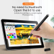 Stylet Tactile 2 En 1 Pour Tablettes Et Smartphones Avec Capuchon Magnétique Chiffon En Fibre Et Embout Disque En Cuivre - ww...