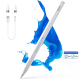 Stylet Tactile Bluetooth Magnétique Pour Écrire Et Dessiner Sur iPad Et Android Autonomie 10 À 12 Heures Pointe Remplaçable -...