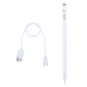 Stylet Capacitif Actif Universel Pour Écrans Tactiles Pointe Fine Autonomie De 8 À 10 Heures Rechargeable Micro USB Sans Blue...