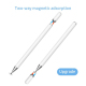 Stylet Capacitif Pour Smartphone Et Tablette Avec Embout Disque Transparent 7 Mm Bouchon Magnétique Sans Recharge Pointe De R...