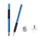Stylet Capacitif 2 En 1 Pour Écriture Et Dessin Avec Disque Transparent 7 Mm Et Tête En Fibre Argentée 6 Mm Sans Recharge - w...