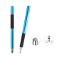 Stylet Capacitif 2 En 1 Pour Écriture Et Dessin Avec Disque Transparent 7 Mm Et Tête En Fibre Argentée 6 Mm Sans Recharge - w...