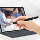 Stylet Capacitif 2 En 1 Pour Écriture Et Dessin Avec Disque Transparent 7 Mm Et Tête En Fibre Argentée 6 Mm Sans Recharge - w...