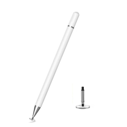Stylet Capacitif Pour Écriture Sur Écran Tactile Pointe Disque Transparente 7 Mm Remplaçable Smartphones Tablettes