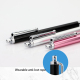 Stylet Capacitif Universel Pour Smartphone Et Tablette Embout En Fibre Argentée N'Endommage Pas L'Écran Cordon Anti Perte - w...
