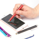 Stylet Capacitif Universel Pour Smartphone Et Tablette Embout En Fibre Argentée N'Endommage Pas L'Écran Cordon Anti Perte - w...