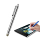 Stylet Capacitif Universel Pour Smartphone Et Tablette Embout En Fibre Argentée N'Endommage Pas L'Écran Cordon Anti Perte - w...