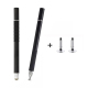 Stylet Capacitif 2 En 1 Pour Smartphone Et Tablette Avec Pointe Disque Précise Et Fibre Argentée Sans Recharge