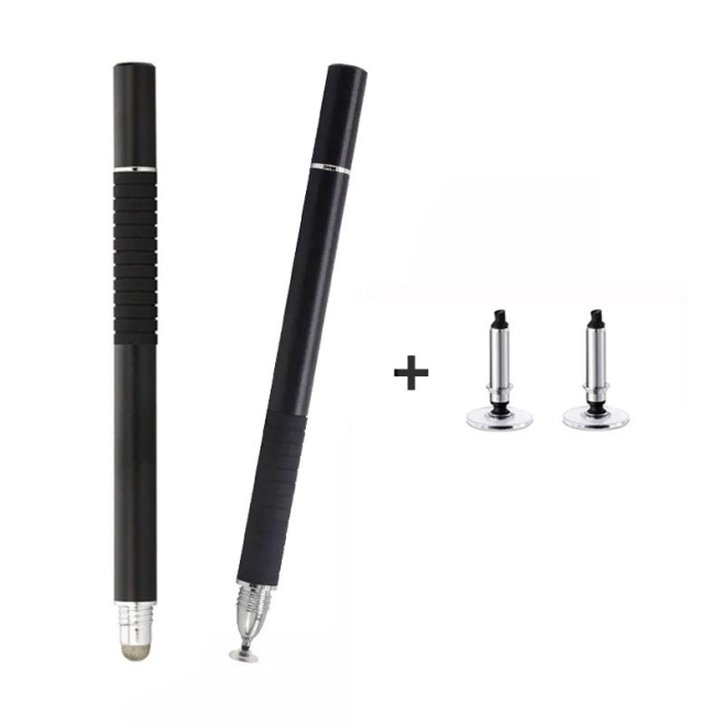Stylet Capacitif 2 En 1 Pour Smartphone Et Tablette Avec Pointe Disque Précise Et Fibre Argentée Sans Recharge - www.yonis-sh...