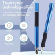 Stylet Capacitif 2 En 1 Pour Smartphone Et Tablette Avec Pointe Disque Précise Et Fibre Argentée Sans Recharge - www.yonis-sh...
