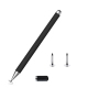 Stylet Tactile Capacitif Pour Smartphone Et Tablette Sans Recharge Disque Silicone Transparent 7 Mm Capuchon Magnétique