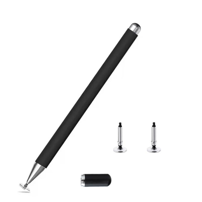 Stylet Tactile Capacitif Pour Smartphone Et Tablette Sans Recharge Disque Silicone Transparent 7 Mm Capuchon Magnétique - www...