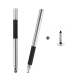 Stylet Capacitif 2 En 1 Pour Smartphone Et Tablette Tête Disque Précise 7 Mm Fibre Argentée 6 Mm Sans Recharge - www.yonis-sh...