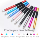 Stylet Capacitif 2 En 1 Pour Smartphone Et Tablette Tête Disque Précise 7 Mm Fibre Argentée 6 Mm Sans Recharge - www.yonis-sh...