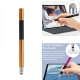 Stylet Capacitif 2 En 1 Pour Smartphone Et Tablette Tête Disque Précise 7 Mm Fibre Argentée 6 Mm Sans Recharge - www.yonis-sh...