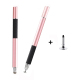 Stylet Capacitif 2 En 1 Pour Smartphone Et Tablette Tête Disque Précise 7 Mm Fibre Argentée 6 Mm Sans Recharge - www.yonis-sh...